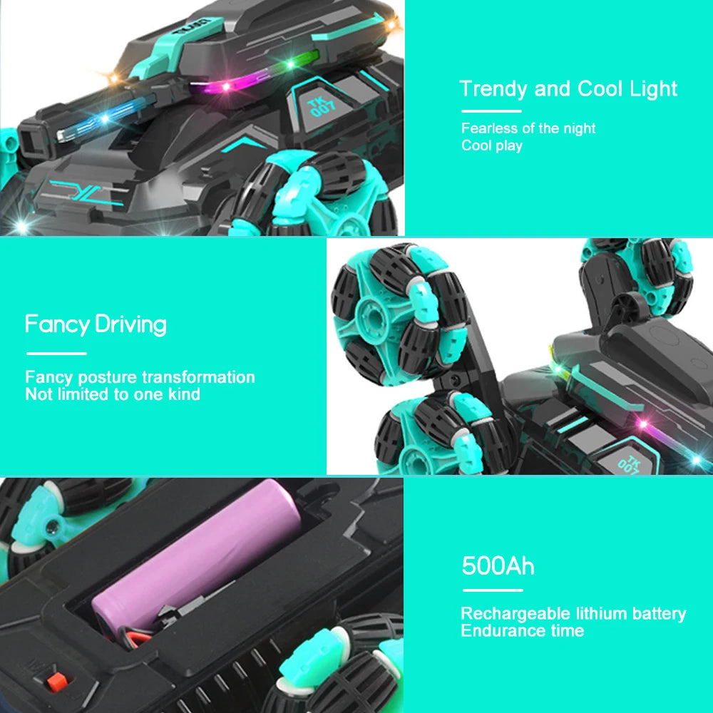 RC Stunt Car Double Sided Flip Remote Control High Speed