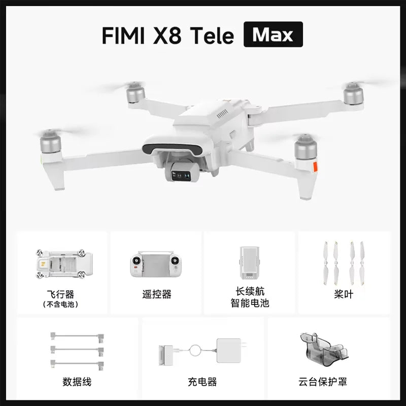 FIMI X8 Tele Max 4K Professional Drone 3 Axis Gimbal