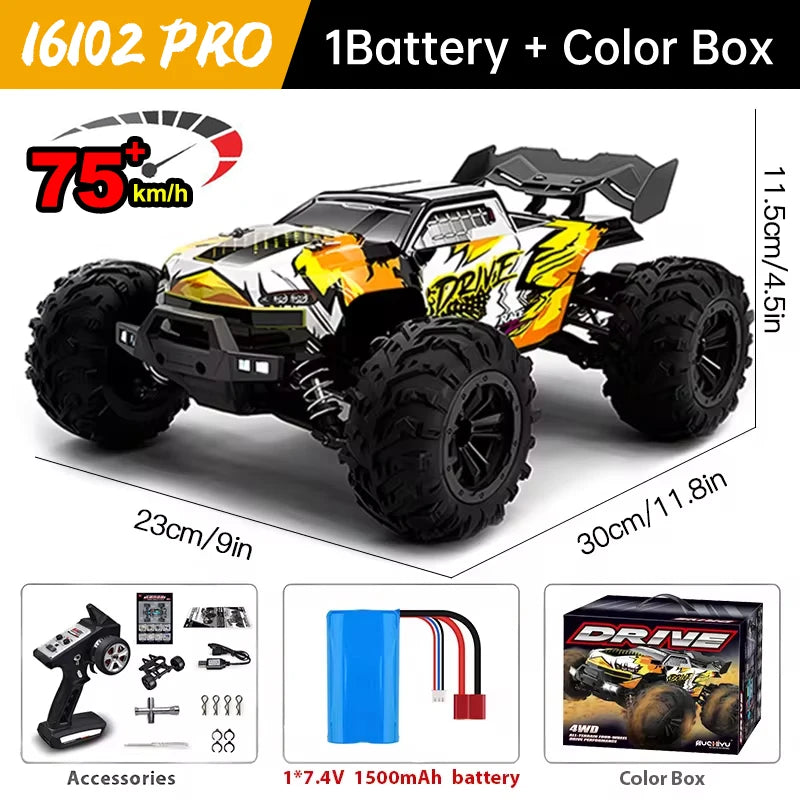 WLtoys 16101 Pro 1to16 High Velocity 4WD RC Car LED