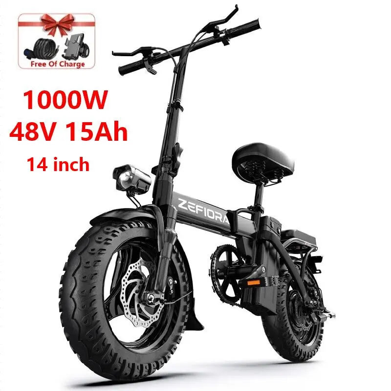 ZEFIORA All Terrain Electric Bike 1000W Off Road Mountain Bicycle