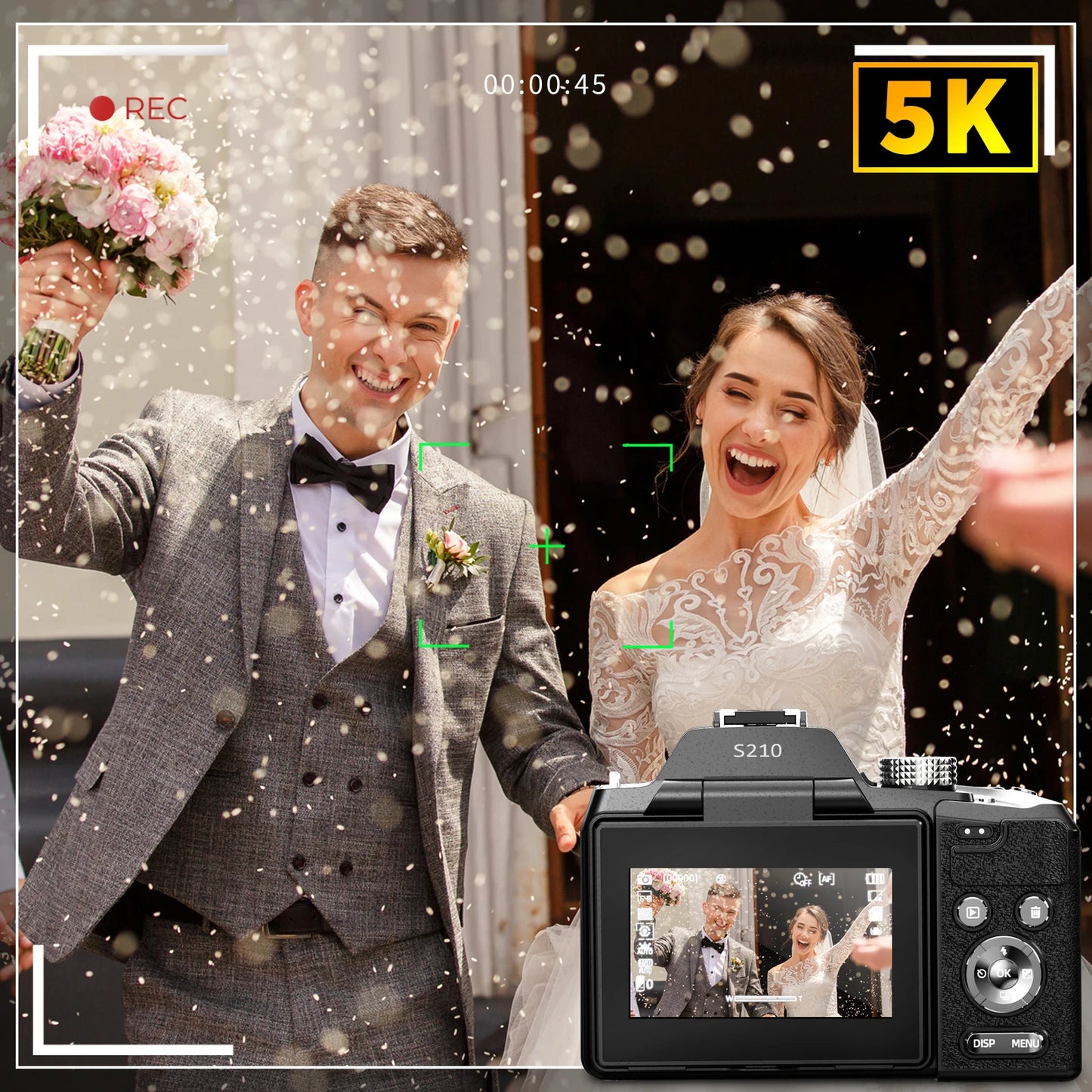 NBD 64MP Digital Camera With 16x Optical Zoom WiFi Control