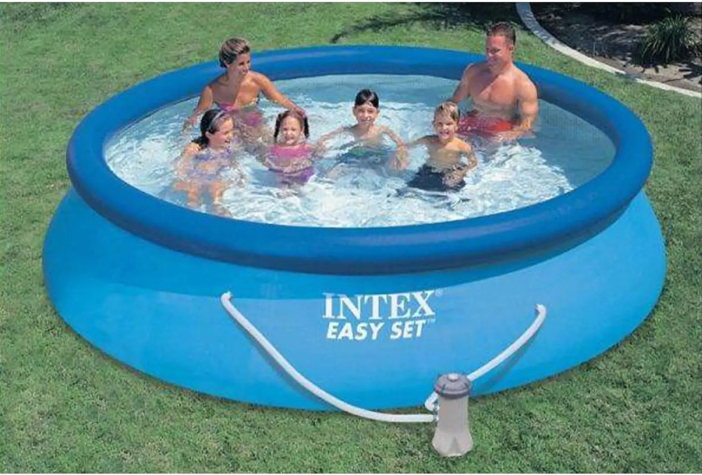 Inflatable Above Ground Pool With Filter Pump And Cartridges