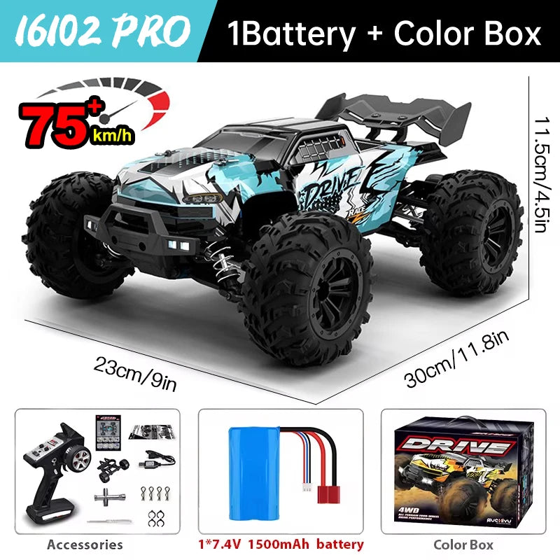 WLtoys 16101 Pro 1to16 High Velocity 4WD RC Car LED