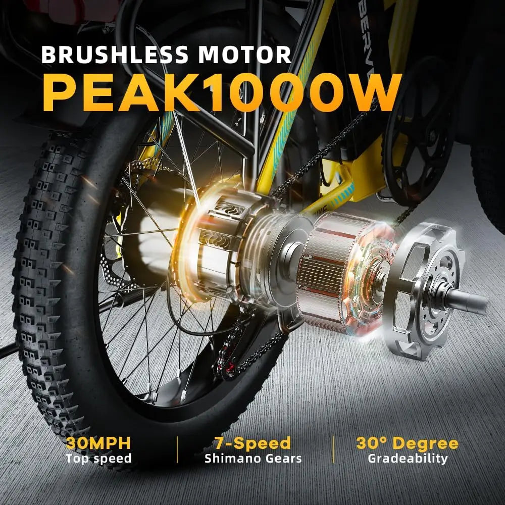 CYBERVELO MARS700 Folding Electric Bike With Removable Battery 80 Mile Range