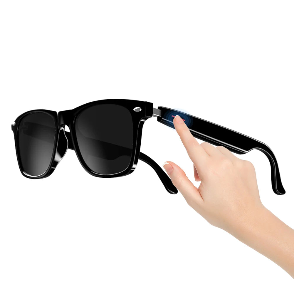 Alloet Smart Glasses AI Voice Assistant Camera Open Ear Audio