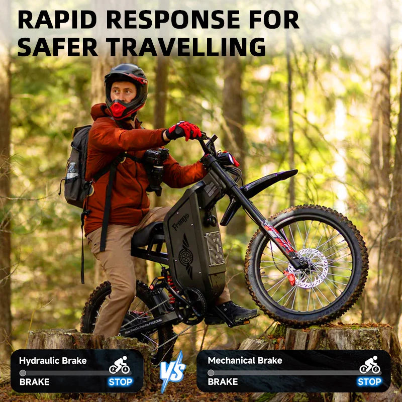 Freego X2 Pro Electric Motorcycle For Adults 6000W Off Road Ebike 1800Wh Battery