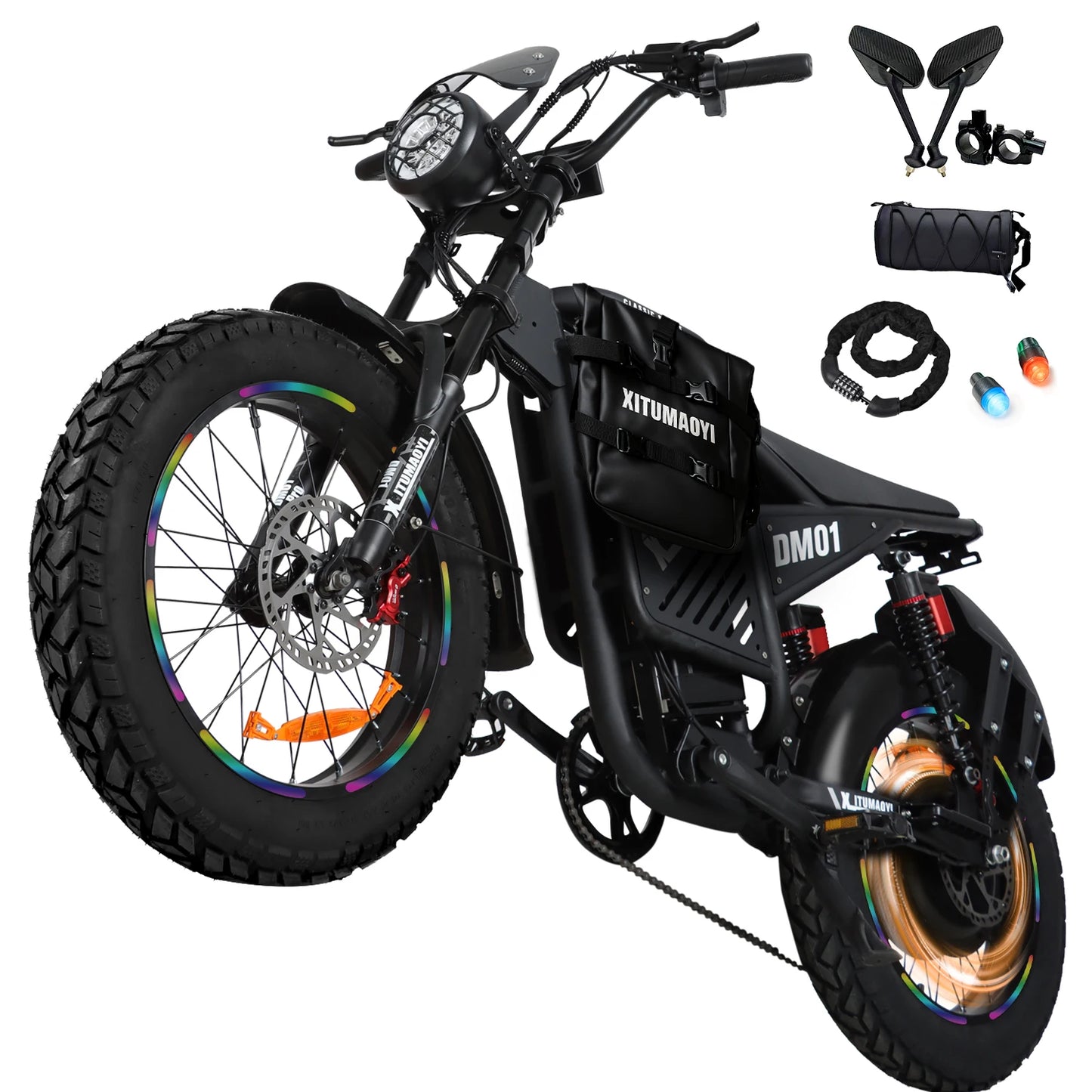Baolujie DM01 60V 30Ah Electric Bike Long Range 42 MPH