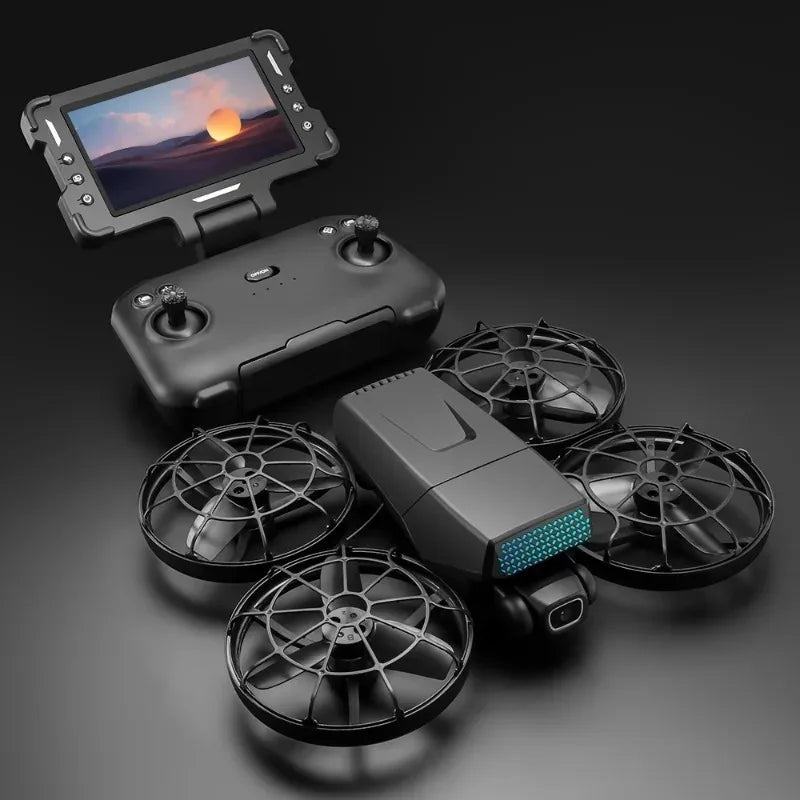 Brushless Drone Pro With Screen Remote Control Foldable Quadcopter Camera