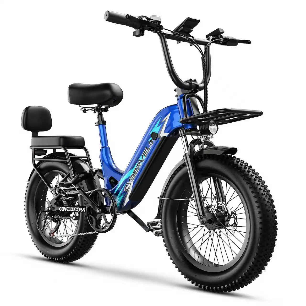 CYBERVELO Electric Fat Tire Bike EK12 48V Removable Battery