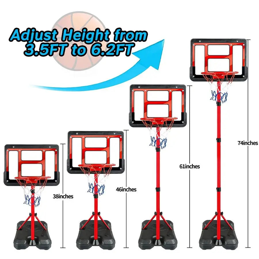 Kids Adjustable Height Mini Basketball Hoop For Kids