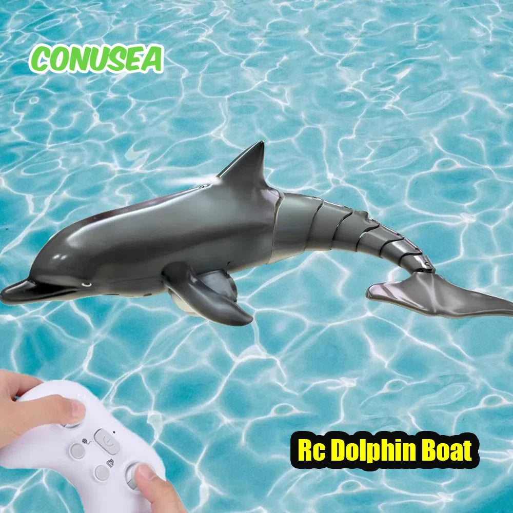 CONUSEA Dolphin RC Boat 24G Remote Control Water Toy