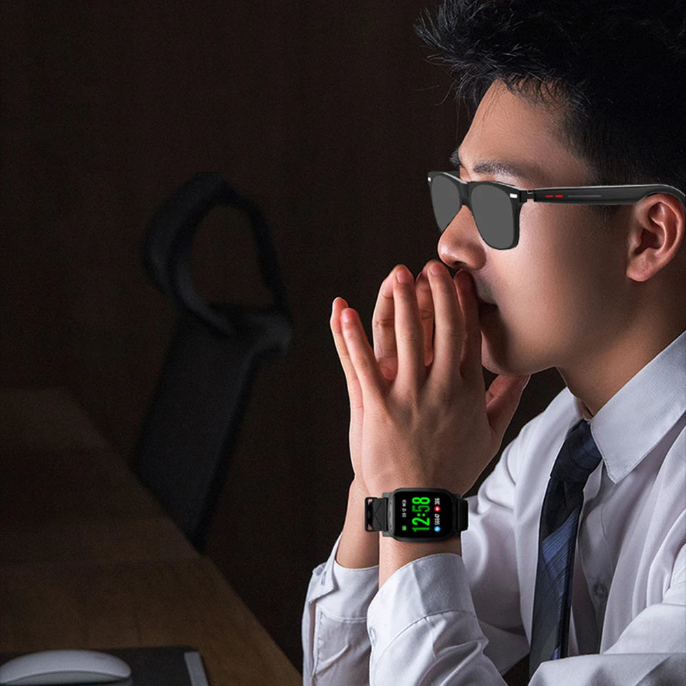 Alloet Smart Glasses AI Voice Assistant Camera Open Ear Audio