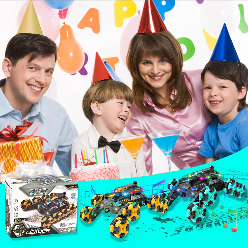 RC Stunt Car Double Sided Flip Remote Control High Speed