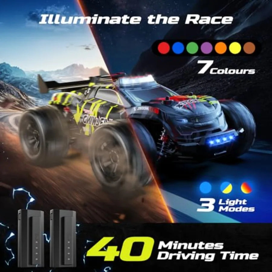 One Fourteenth Scale Brushless RC Truck All Terrain Monster Truggy