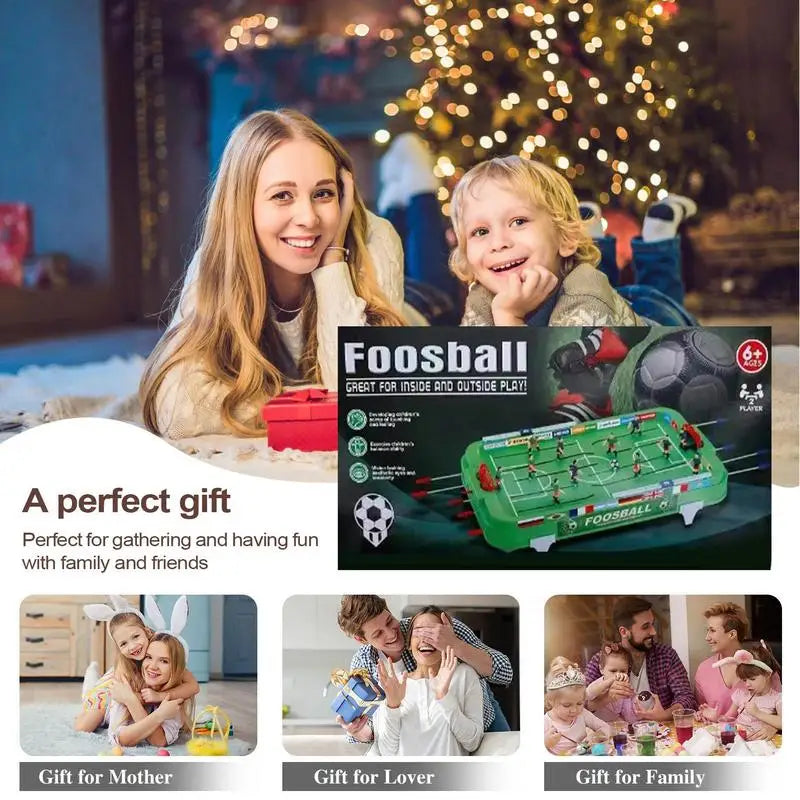 Football Table Interactive Game for Family Party Compact Soccer Table