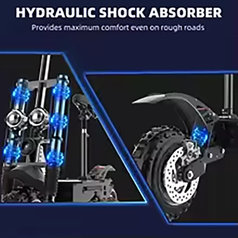 SMATEIGHT 6000W Electric Scooter 72V Foldable With Seat