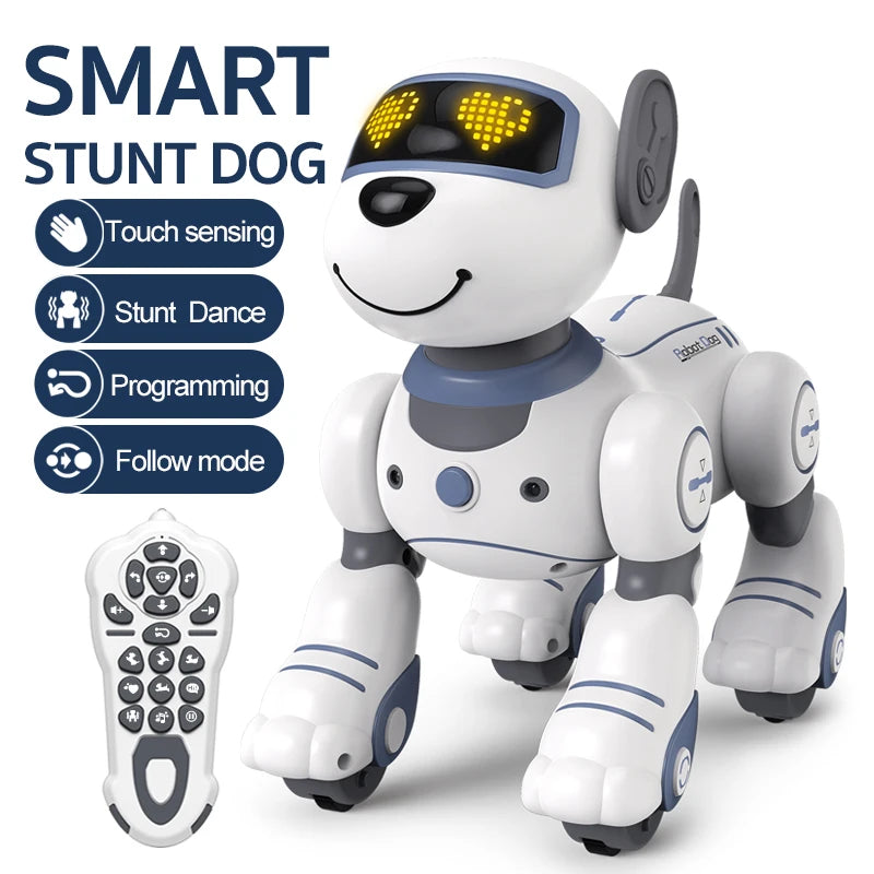 Kelaton Funny RC Robot Dog Voice Command Stunt Toy