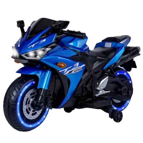 Jueshuai Outdoor 12V Electric Kids Motorcycle LED Lights Bluetooth Music