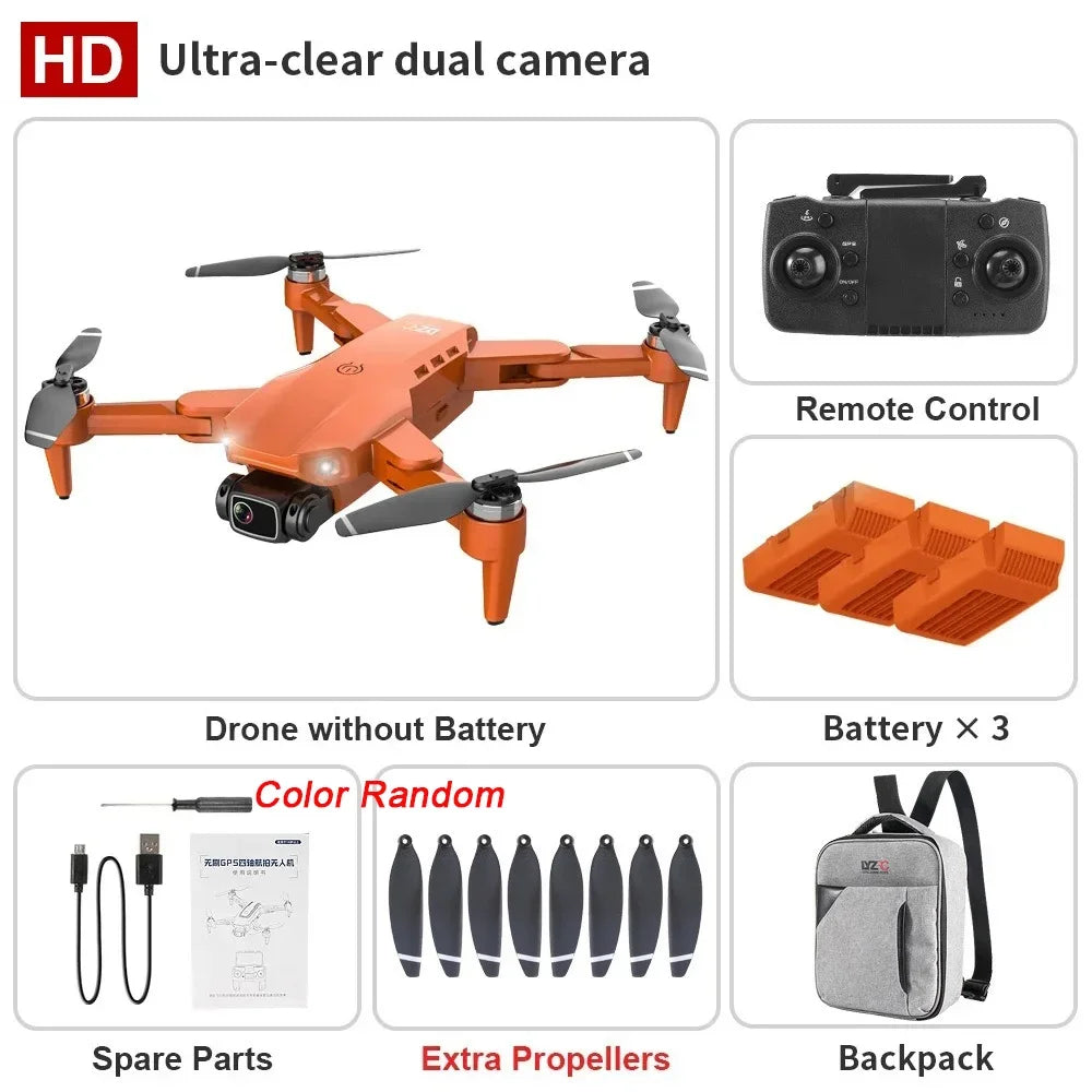 QJ L900Pro GPS Drone Dual 4K Camera 5G WiFi Foldable