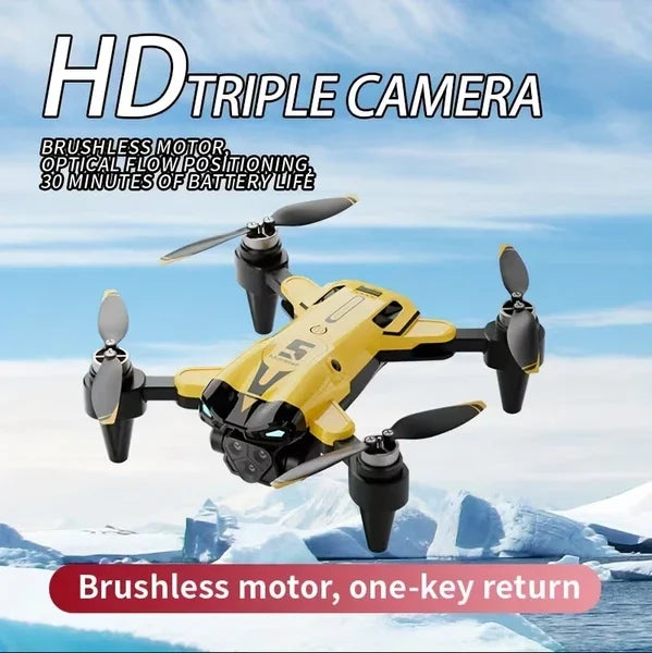 M5 Drone Foldable Quadcopter With Triple HD Cameras For Beginners
