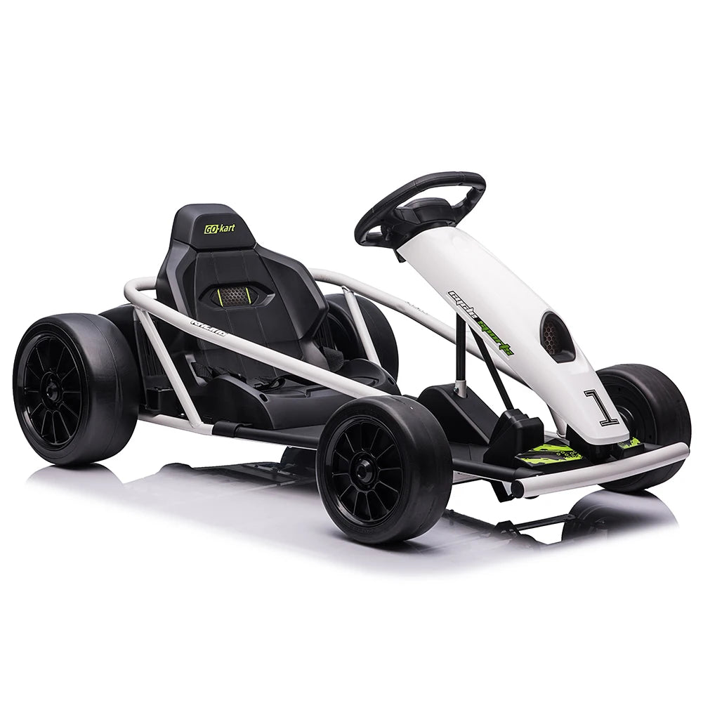 24V Electric Go Kart For Kids 8 To 12 Dual 300W Motors Ride On Toy