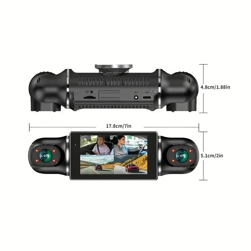 TFFRDN Car DVR Camera 4 Channel 4 Screen Parking Monitor