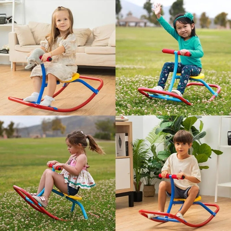 YTYIN Kids Rocking Horse Seesaw Rocker Playground Equipment