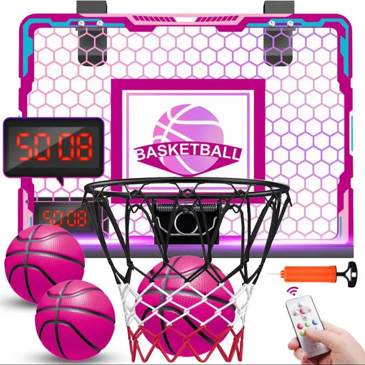 VATOS Mini Basketball Hoop With LED Scoreboard Indoor Toy Gift