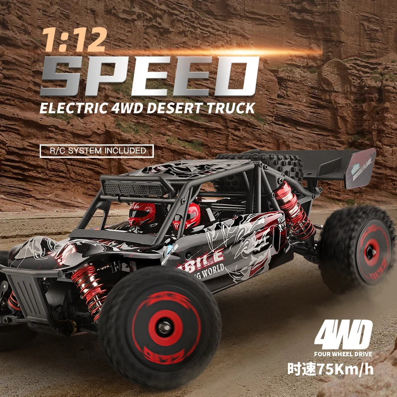 WLtoys 124016 RC Car 75 KMH High Speed Remote Truck