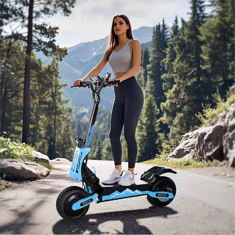Arwibon 5600W Dual Motor Offroad Electric Scooter With Seat