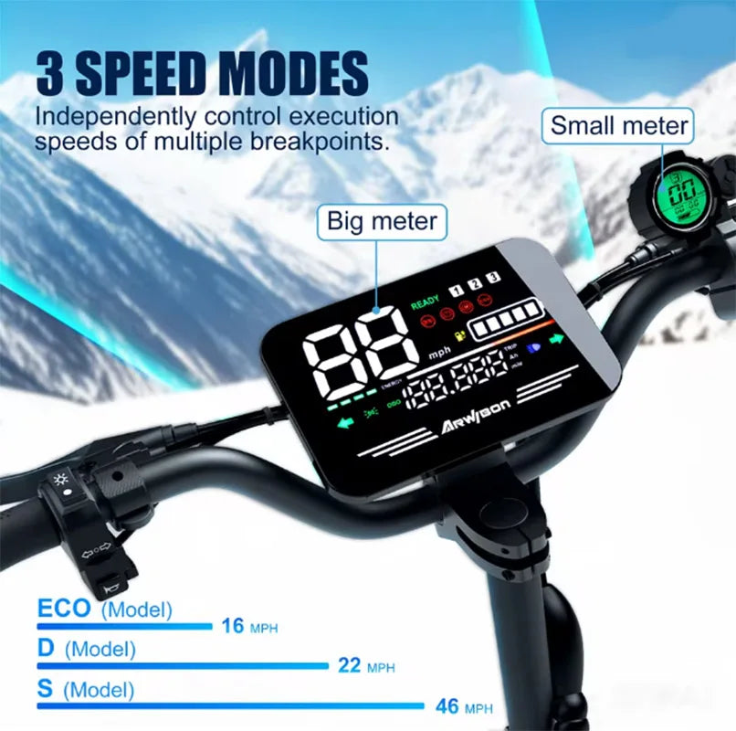 Arwibon 5600W Dual Motor Offroad Electric Scooter With Seat