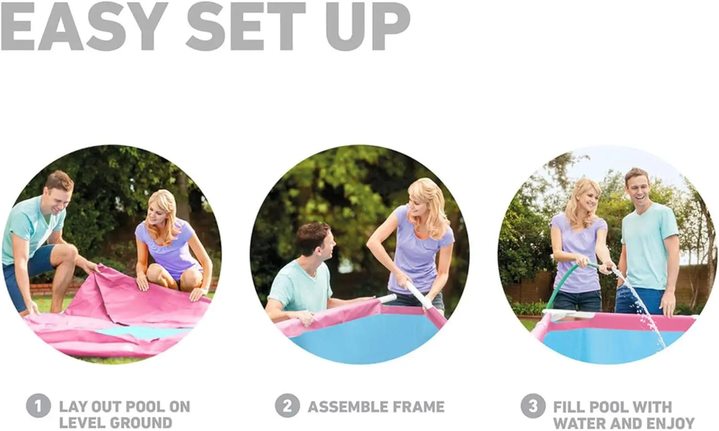 Easy To Assemble Above Ground Pool With Dual Suction Outlets