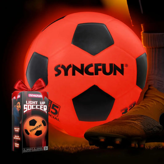 Joyfy Glow Soccer Ball Light Up Night Play Gift Toy
