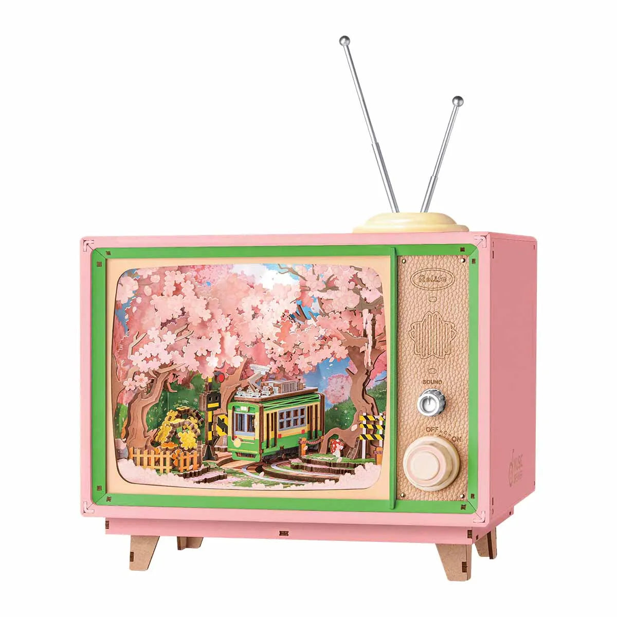 Robotime Sakura Dreamy Tour 3D Music Box Puzzle With Lights