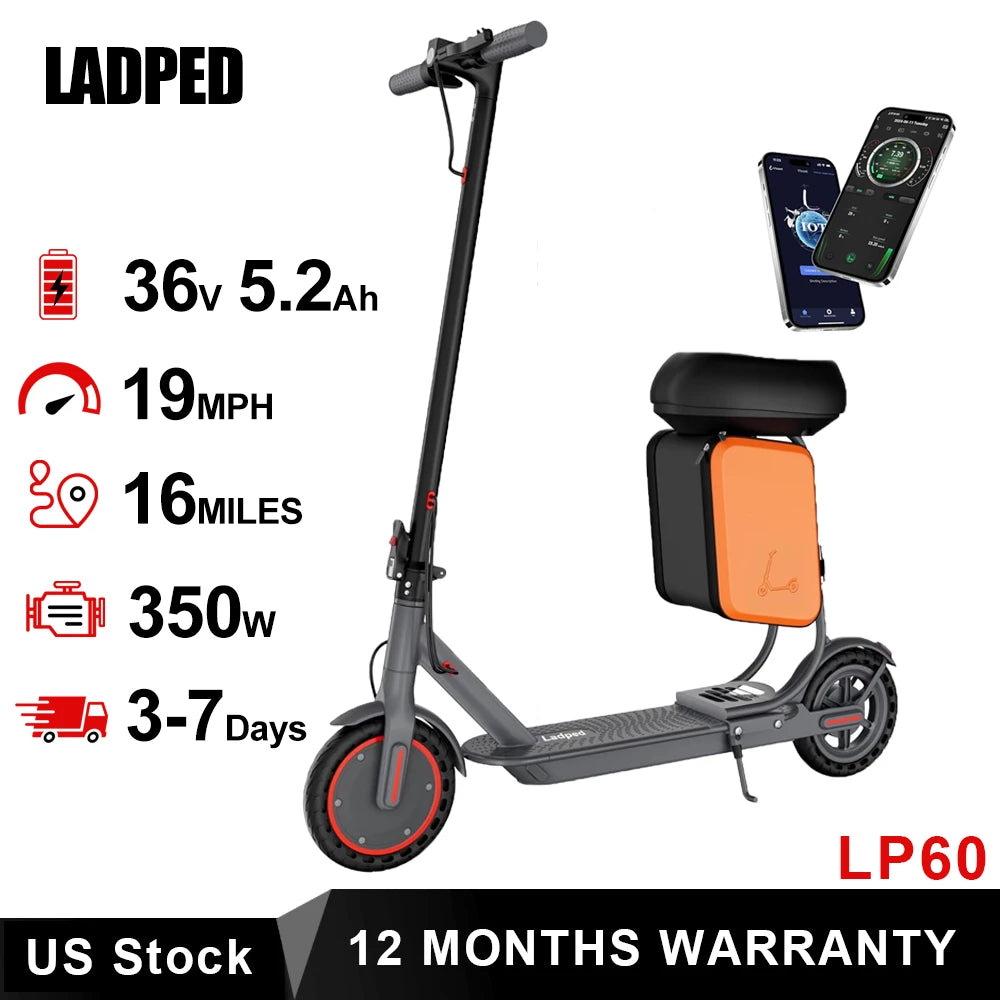 LADPED LP60 Electric Scooter 350W Foldable With 40-60km Range