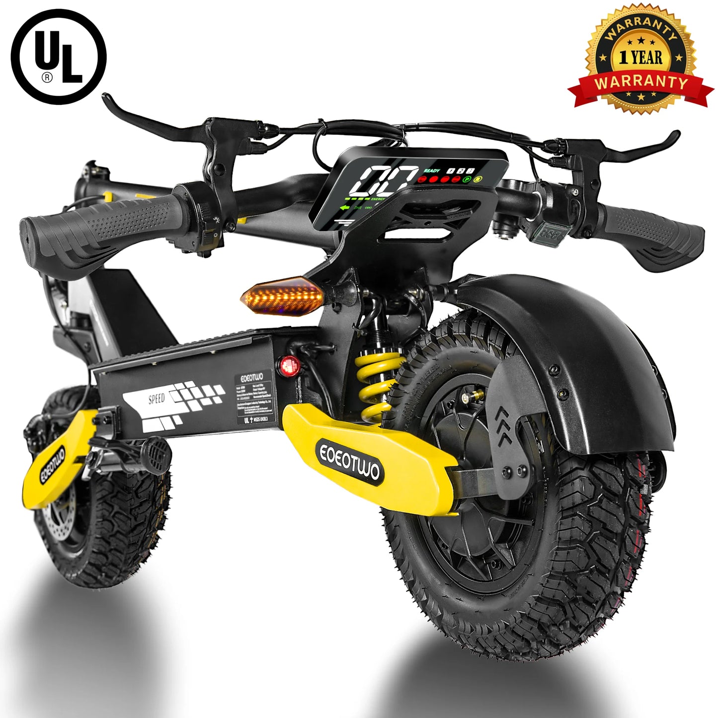 EOEOTWO 1200W Off Road Electric Scooter 48V Fast 30MPH