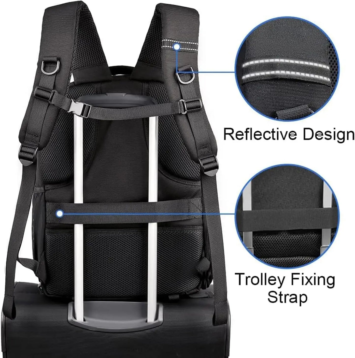 XMSJ DSLR Camera Backpack With USB Charging And Rain Cover