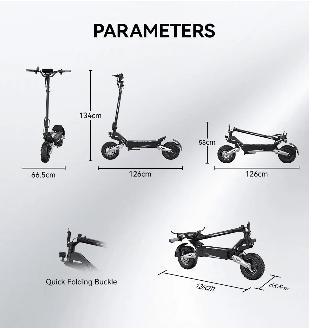 OOTD T10 Foldable Electric Scooter 900W Max Range 45-60km