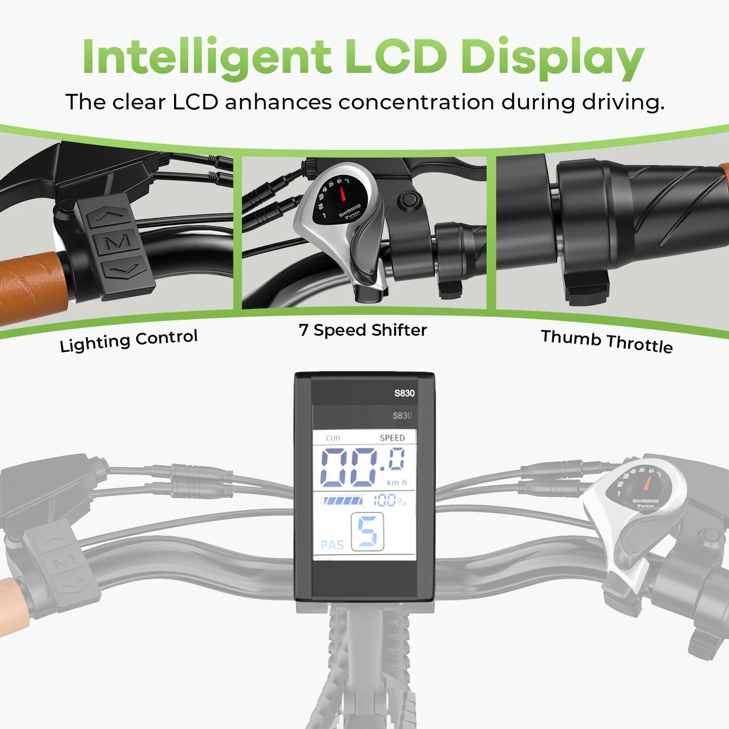 CYBERVELO EK2 Step Thru Electric Bike Removable Battery