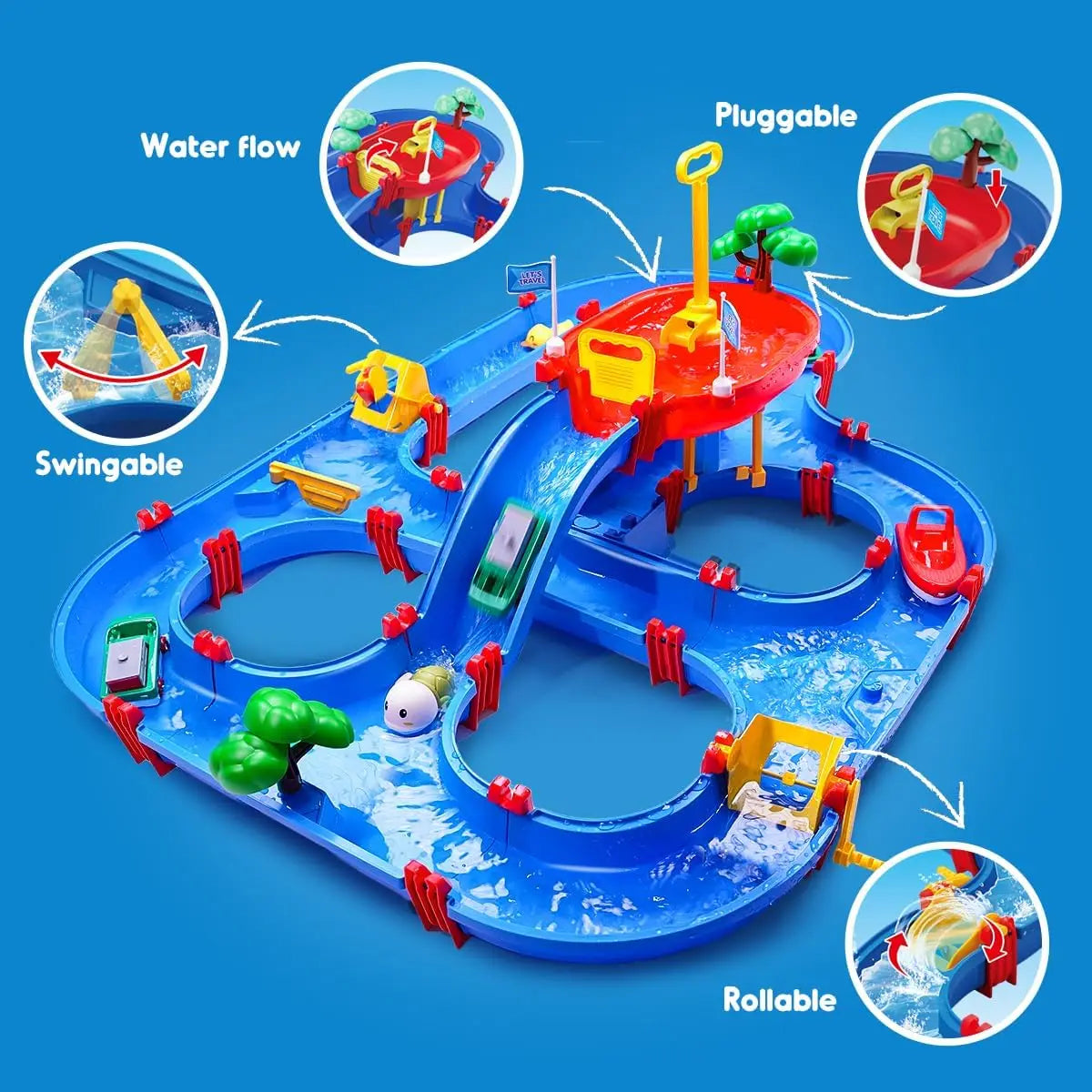 VATOS Dual Tier Water Table With Pump For Outdoor Play