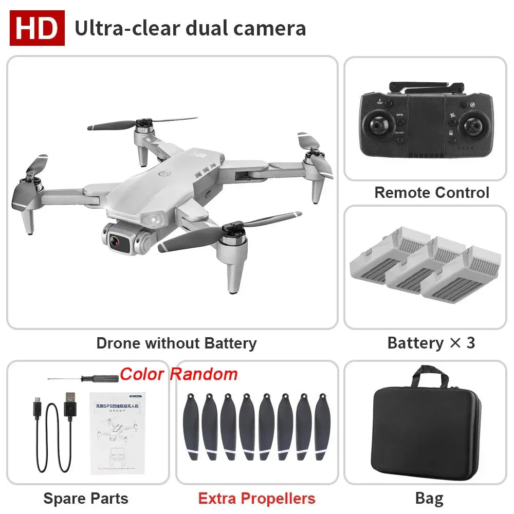 QJ L900Pro GPS Drone Dual 4K Camera 5G WiFi Foldable