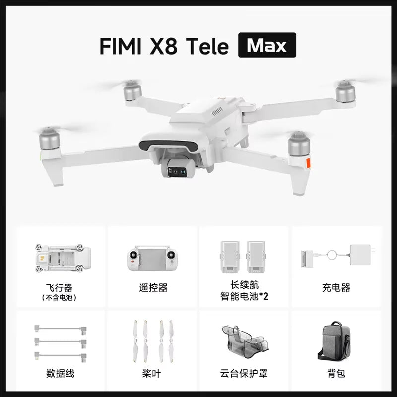 FIMI X8 Tele Max 4K Professional Drone 3 Axis Gimbal