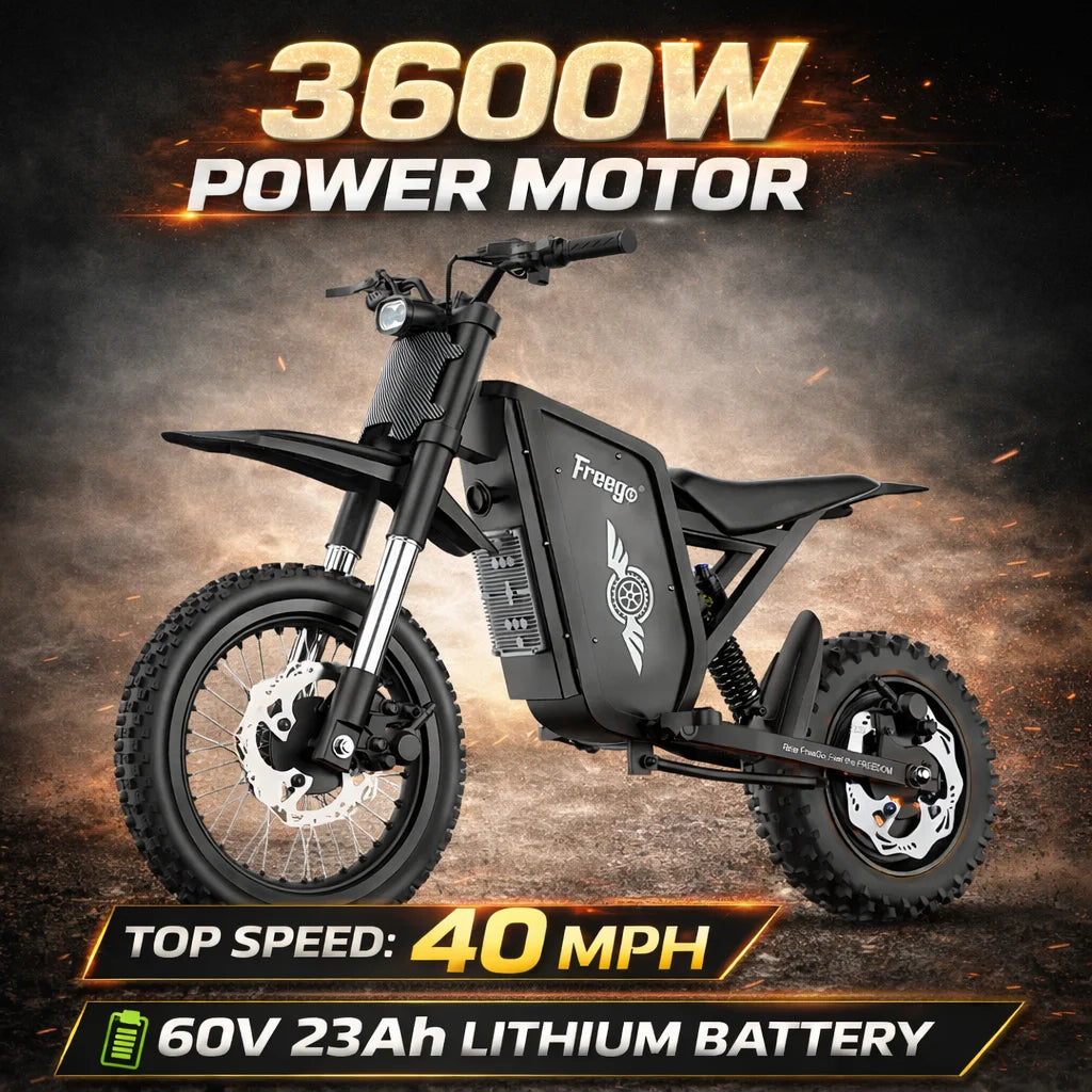 Freego X0 Electric Dirt Bike 3600W 60V EBike for Adults