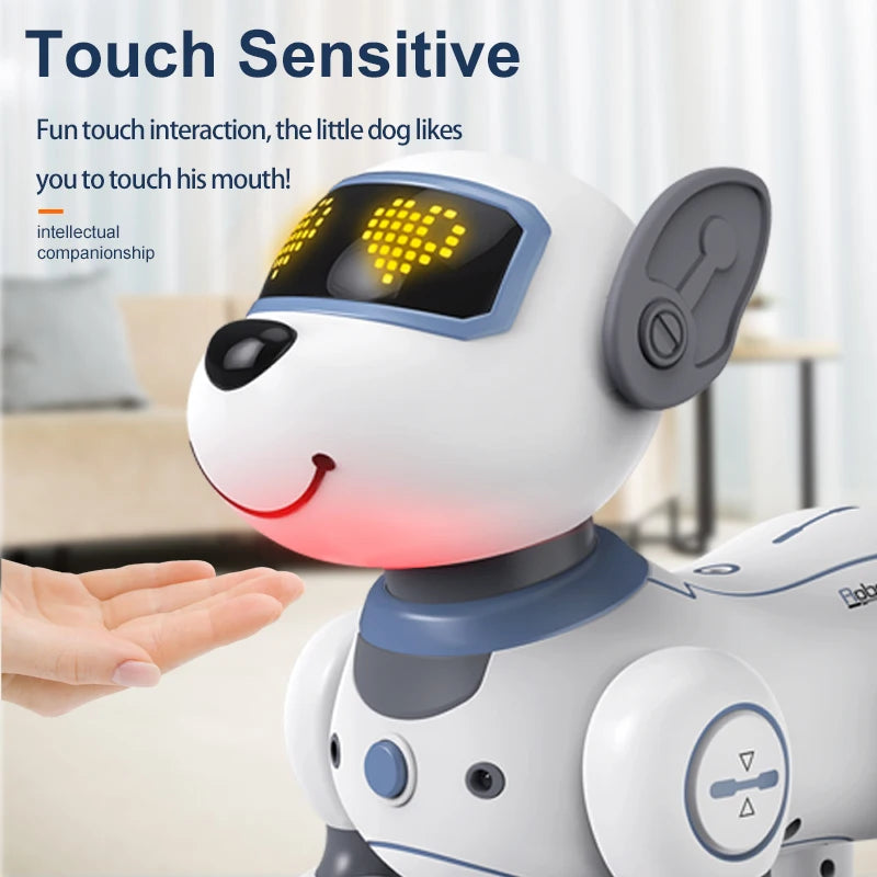 Kelaton Funny RC Robot Dog Voice Command Stunt Toy