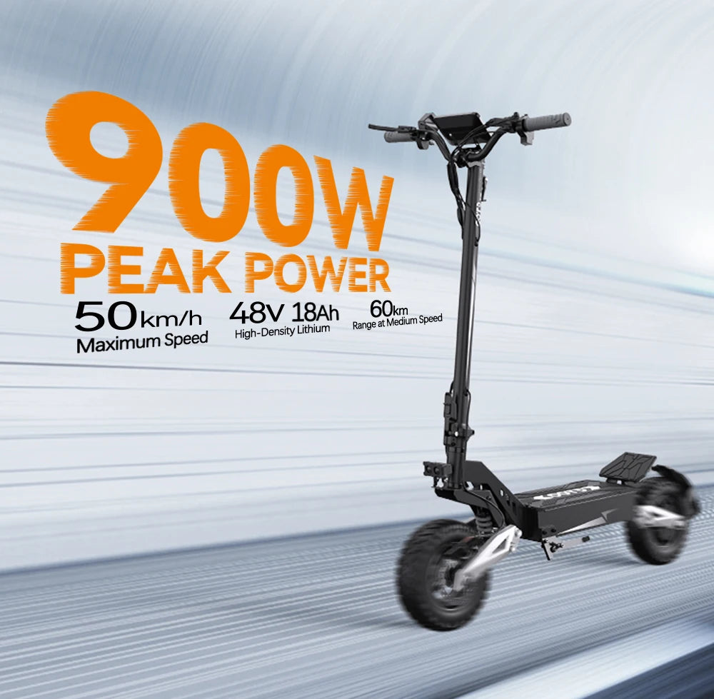 OOTD T10 Foldable Electric Scooter 900W Max Range 45-60km