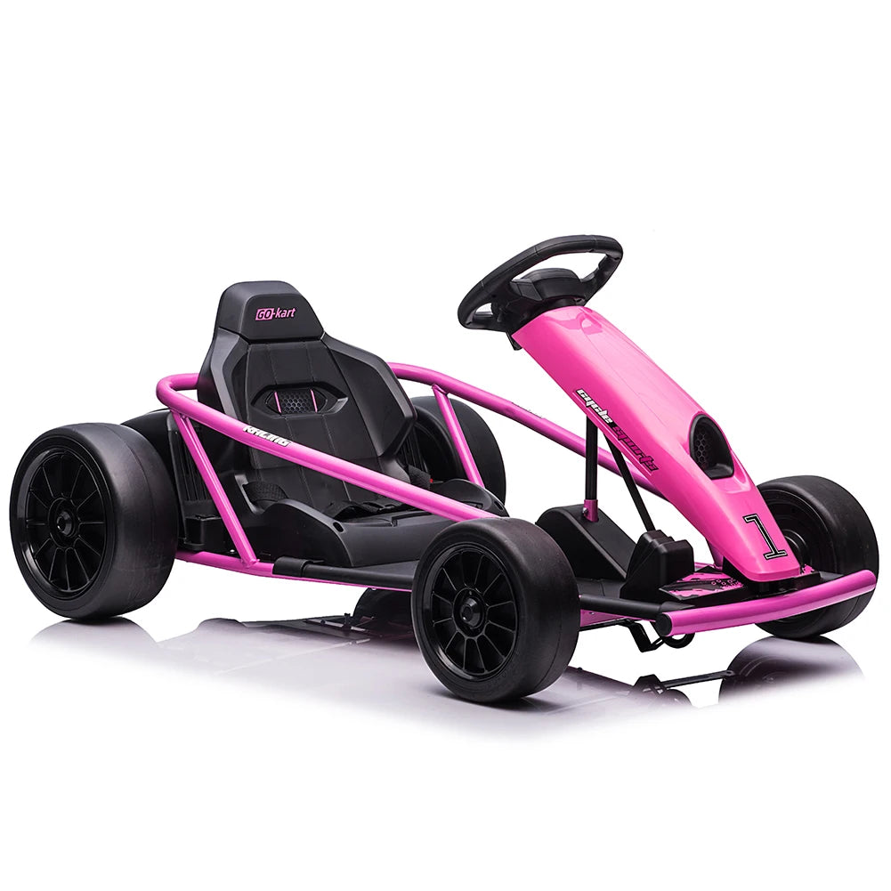 24V Electric Go Kart For Kids 8 To 12 Dual 300W Motors Ride On Toy