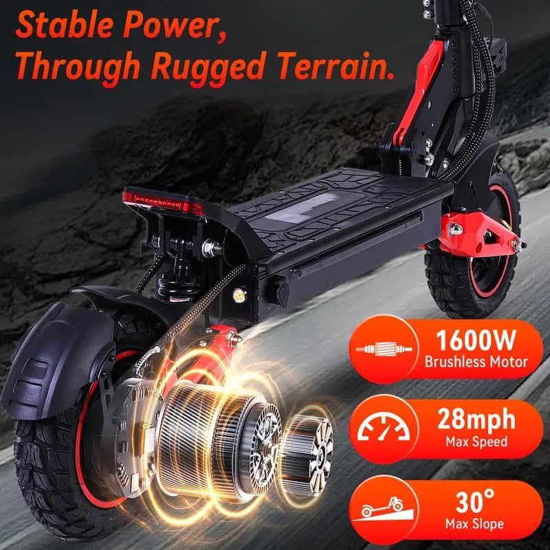 Electric Scooter 1600W 48V 18Ah Folding Off Road 32 MPH