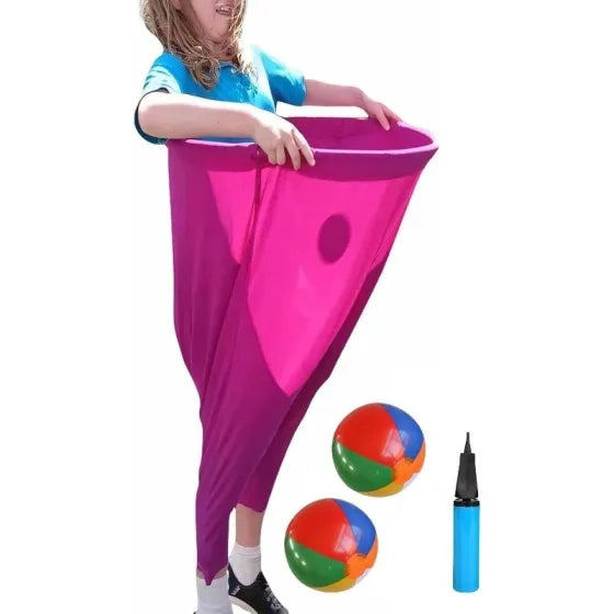 Pants Party Game Set With Bouncy Ball Inflator Outdoor Fun