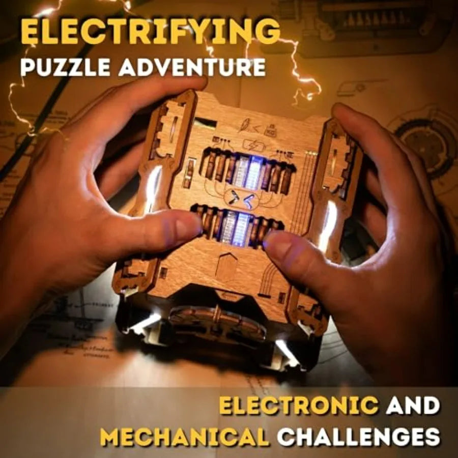 Tesla Box Electronic Puzzle Box Escape Room Brain Teaser