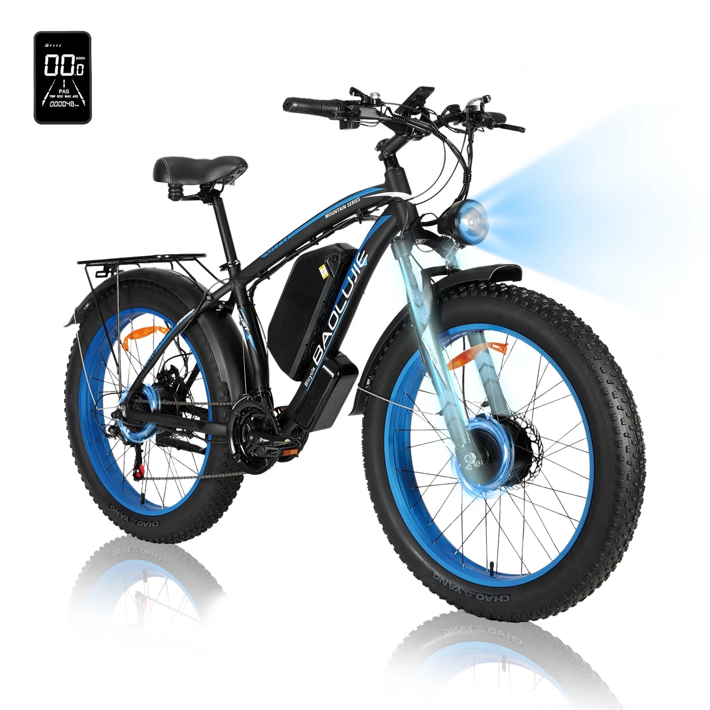 Baolujie DM01 60V 30Ah Electric Bike Long Range 42 MPH